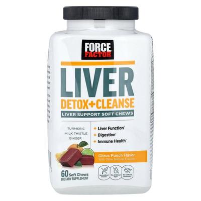 Force Factor,Liver Detox + Cleanse, Citrus Punch, 60 Soft Ch