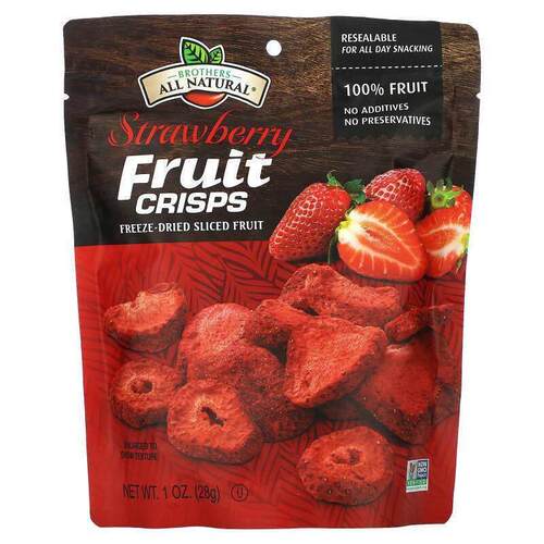 Brothers-All-Natural,Fruit Crisps，草莓，1 盎司（28 克）