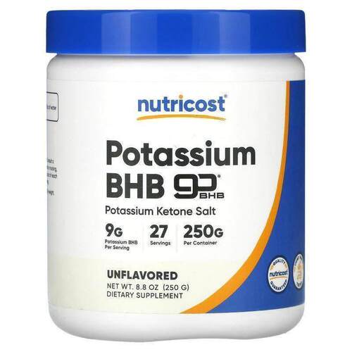 Nutricost,Potassium BHB, Unflavored, 8.8 oz (250 g)