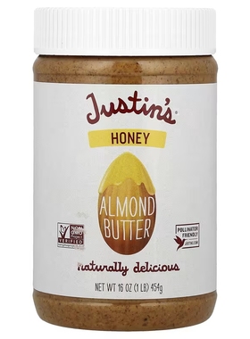 Justin's Nut Butter巧克力酱烘焙吐司面包涂抹酱早餐调味酱