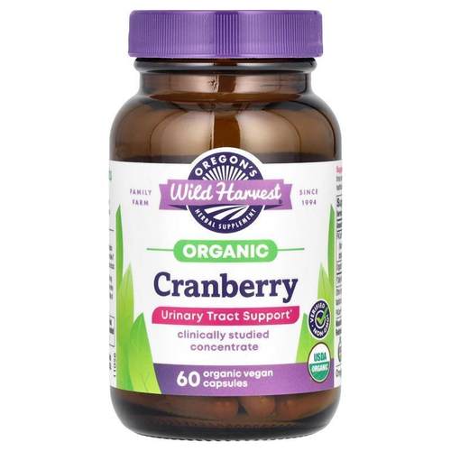 Oregons Wild Harvest,Organic Cranberry, 60 Organic Vegan Cap