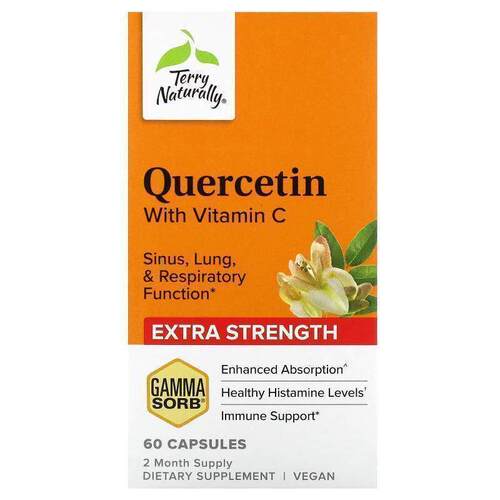 Terry Naturally,Quercetin with Vitamin C, Extra Strength, 60