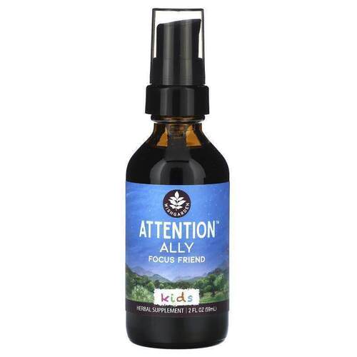 WishGarden Herbs,Kids, Attention Ally Focus Friend, 2 fl oz