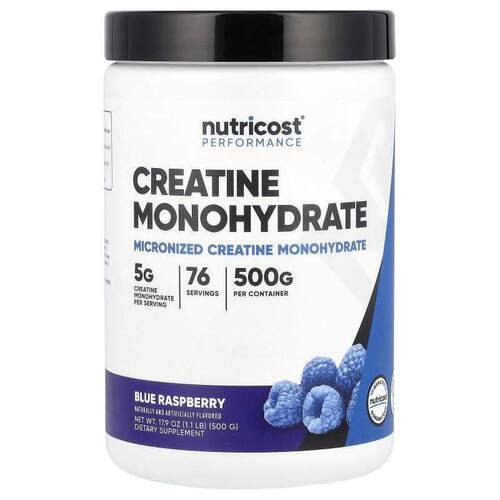 Nutricost,一水肌酸，蓝树莓味，17.9 盎司（500 克）