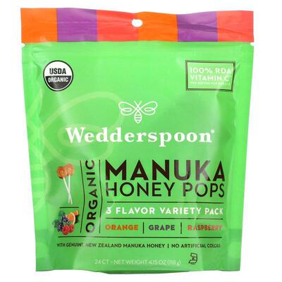 Wedderspoon 儿童麦卡卢蜂蜜棒棒糖