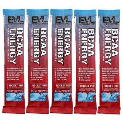 EVL,BCAA Energy®, Rocket Pop, 5 Packets, 0.33 oz (9.4 g) Eac
