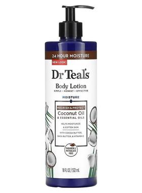 Dr. Teals,Body Lotion, Nourish & Protect, Coconut Oil &a