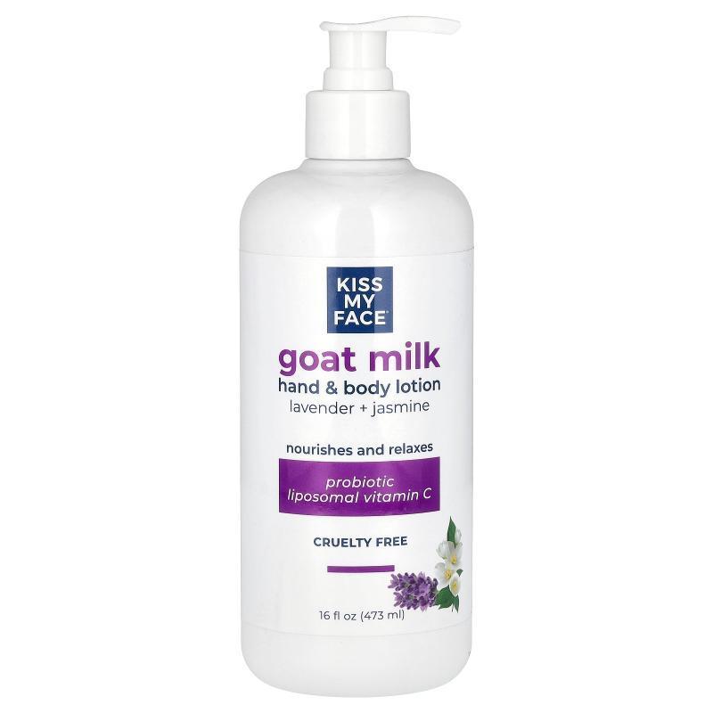 Kiss My Face,Goat Milk Hand &amp; Body Lotion, Lavender