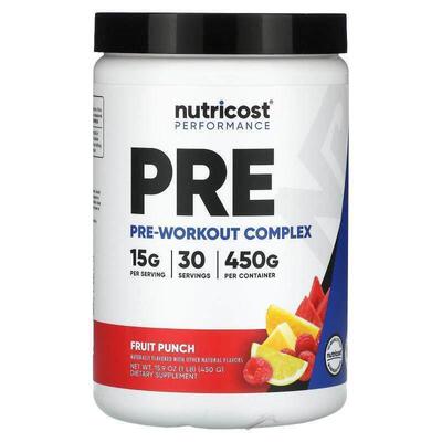 Nutricost,Performance, PRE, Fruit Punch, 1 lb (450 g)