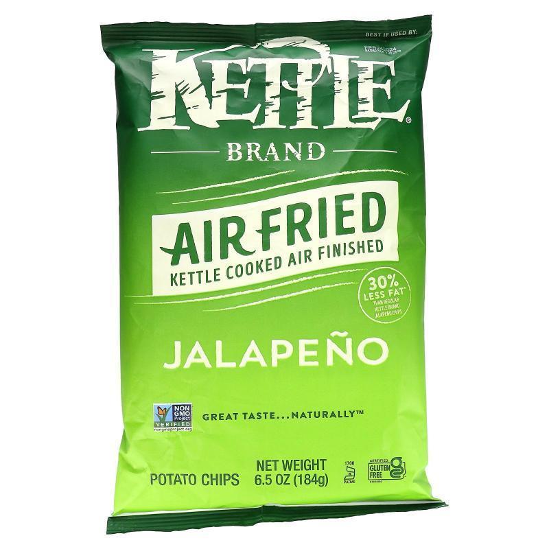 Kettle Foods,Air Fried Potato Chips, Jalapeño, 6.5 oz (184 g