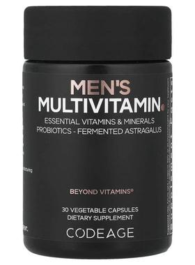 Codeage,Men's Multivitamin, 30 Vegetable Capsules