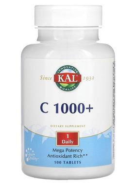 KAL,C 1000+, 100 Tablets