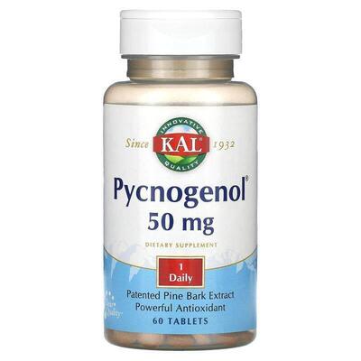 KAL,Pycnogenol, 50 mg, 30 Tablets
