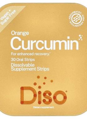 Diso,Curcumin, Orange , 30 Oral Strips