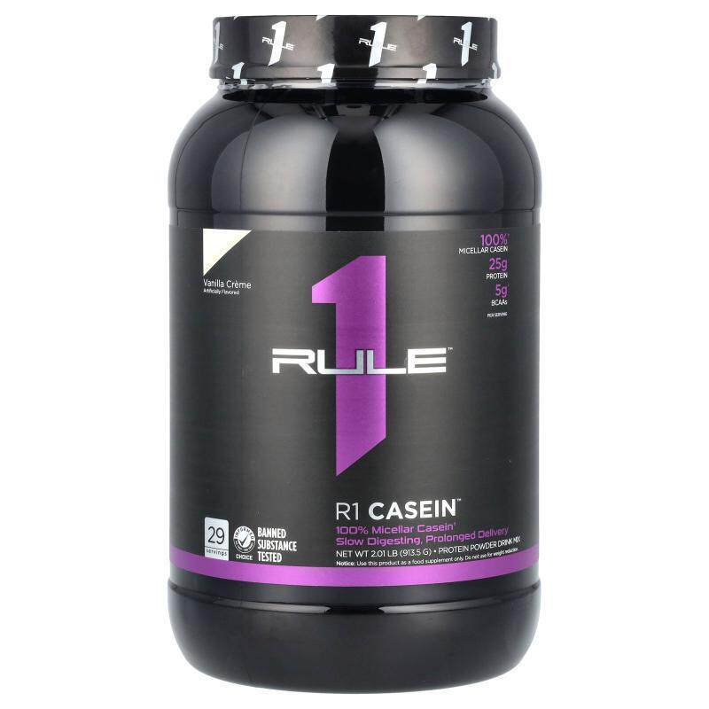 Rule One Proteins,R1 Casein, Protein Powder Drink Mix, Vanil