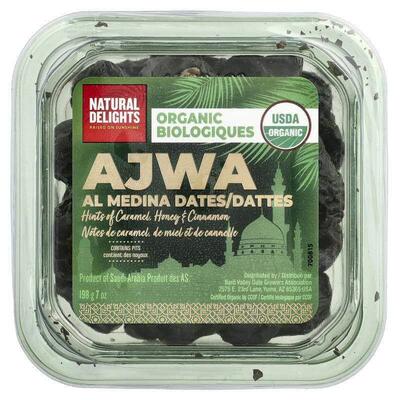 Natural Delights,Ajwa Al Medina Dates, 7 oz (198 g)