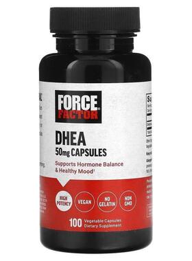 Force Factor,DHEA, 50 mg, 100 Vegetable Capsules