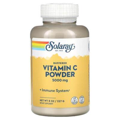 Solaray,Buffered Vitamin C Powder, 5,000 mg, 8 oz (227 g)