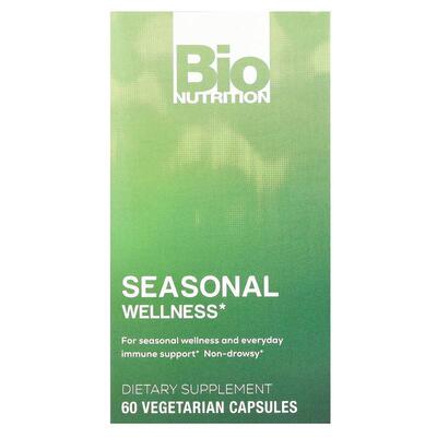 Bio Nutrition,Seasonal Wellness, 60 Vegetarian Capsules