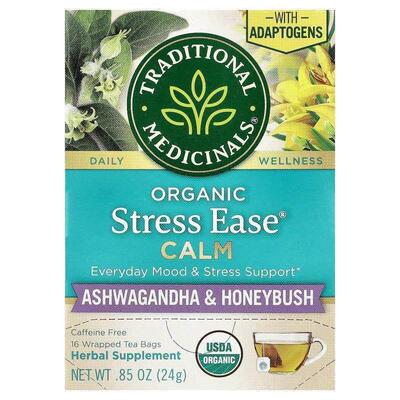 Traditional Medicinals,Organic Stress Ease® Calm, Ashwagandh