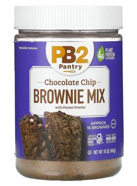 PB2 Foods,Chocolate Chip Cookie Mix with Peanut Powder, 16 o