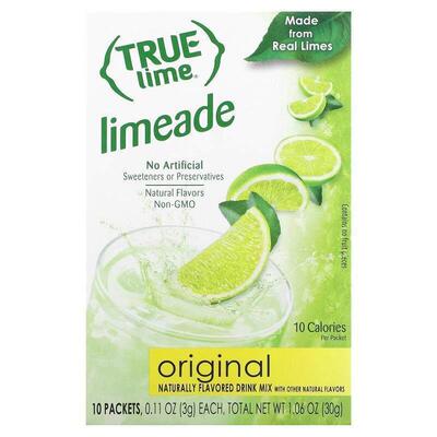 True Citrus,True Lime, Limeade, Original, 10 Packets, 0.11 o