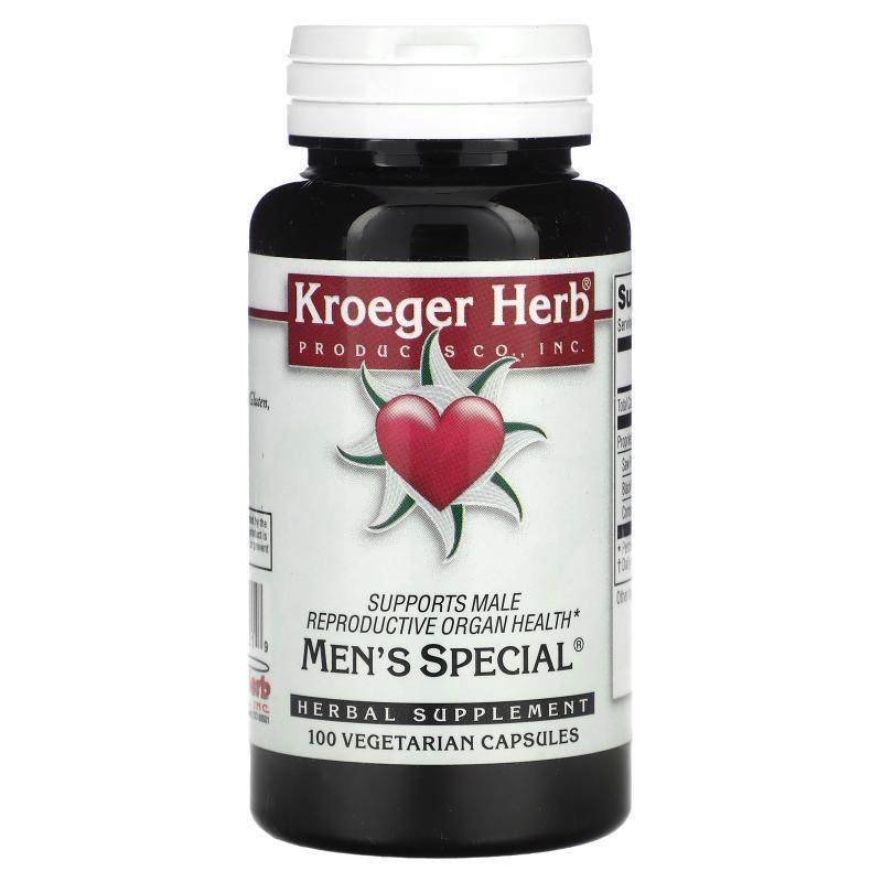 Kroeger Herb Co,男士特殊配方，100粒素食胶囊