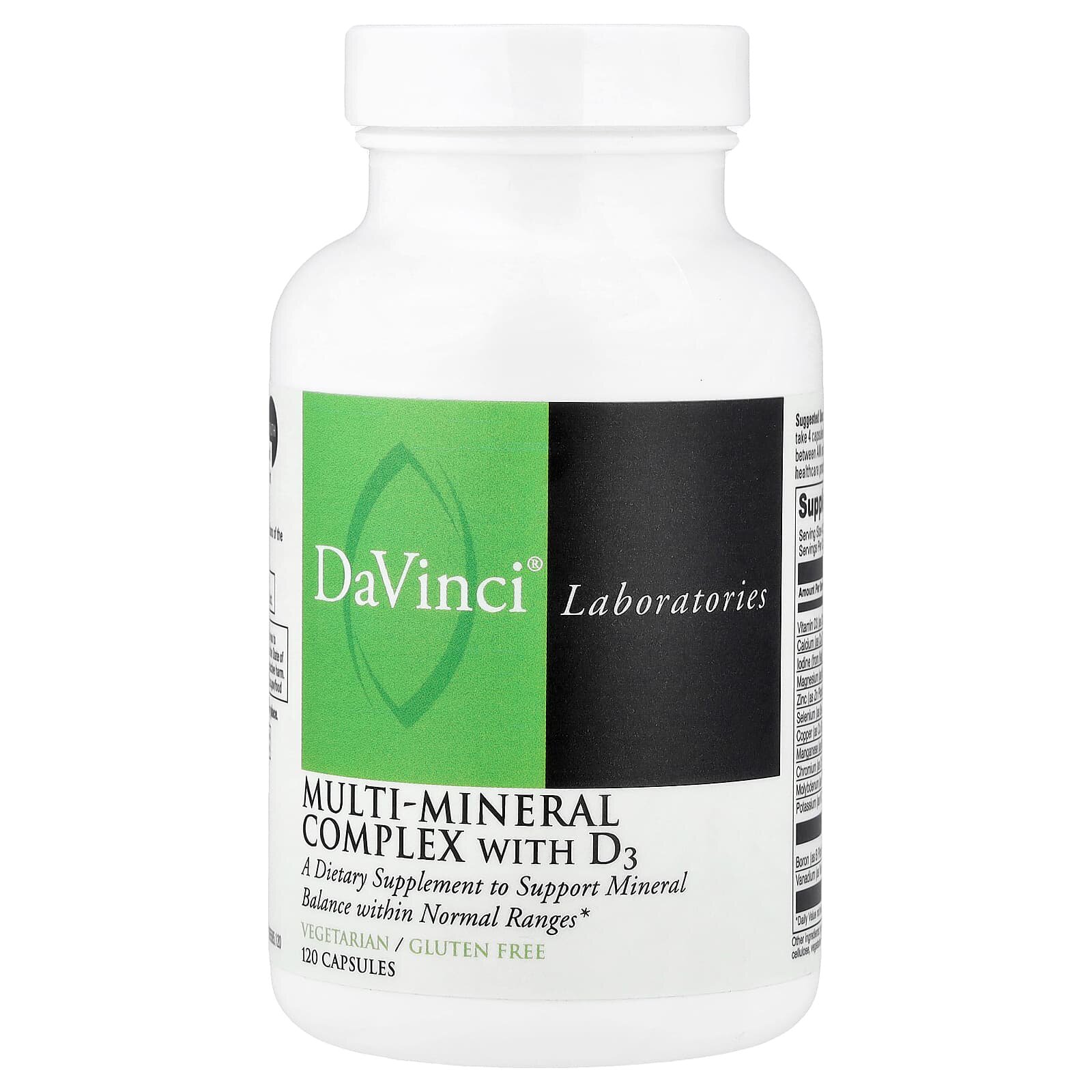 DaVinci Laboratories含D3的多矿物质复合物复合矿物质补充剂