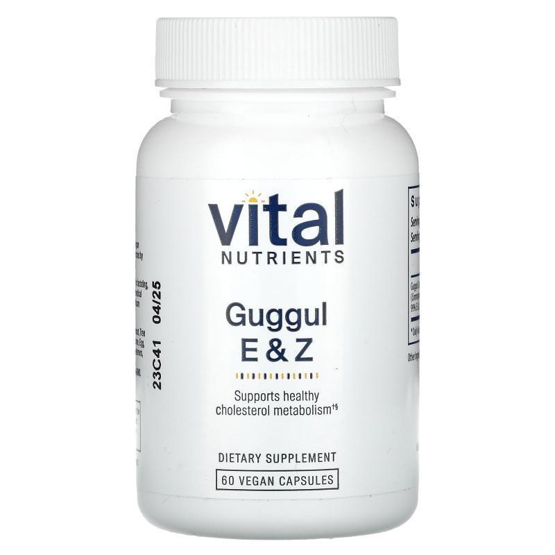 Vital Nutrients,Guggul E &amp;amp; Z, 60 Vegan Capsules