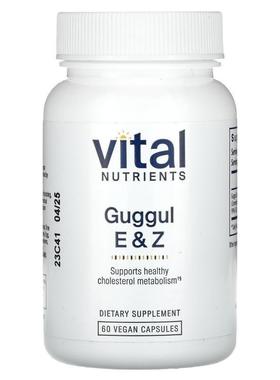 Vital Nutrients,Guggul E &amp;amp; Z, 60 Vegan Capsules