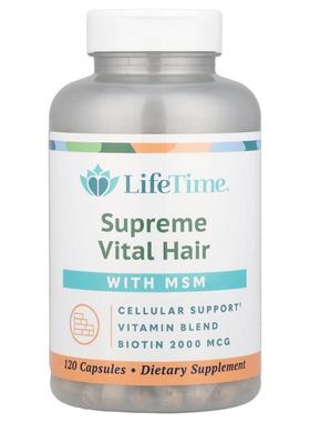 LifeTime Vitamins,上尊活力发丝胶囊，含二甲基砜，120粒