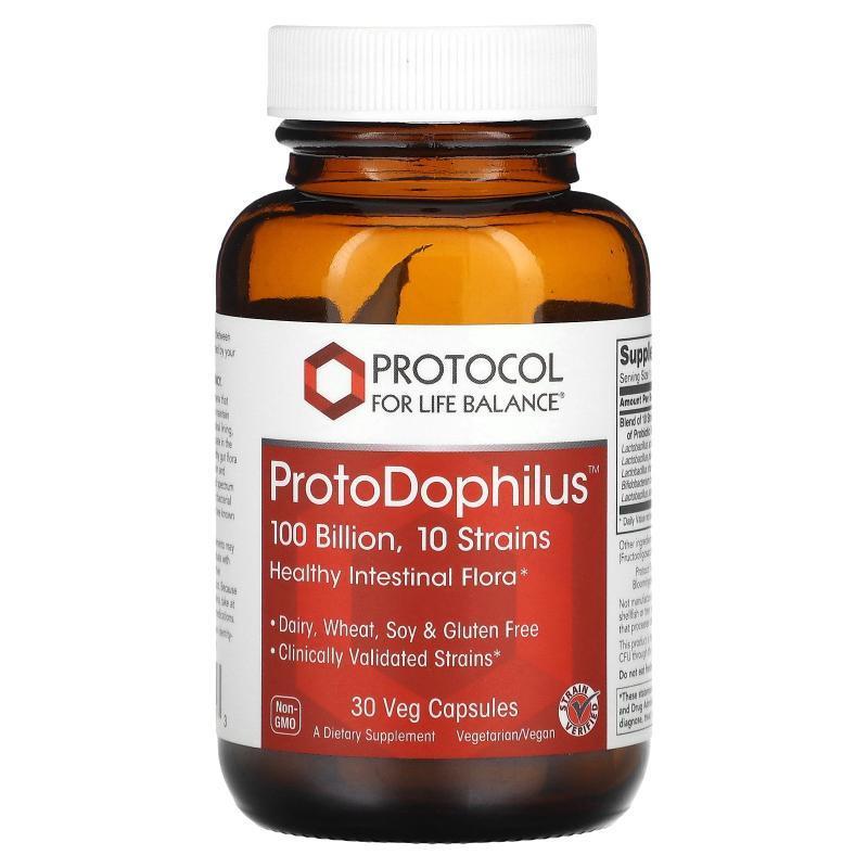 Protocol for Life Balance,ProtoDophilus，1000 亿，30 粒素食