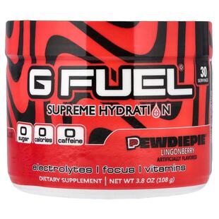 GFUEL,Supreme Hydration, PewDiePie® Lingonberry, 3.8 oz (108