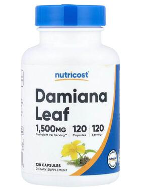 Nutricost,Damiana Leaf, 150 mg, 120 Capsules