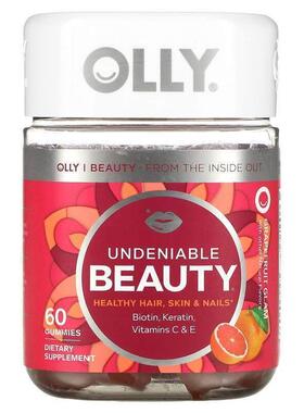 OLLY,Undeniable Beauty，葡萄柚味，60 粒软糖