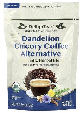 DelighTeas,Dandelion Chicory Coffee Alternative, Ayurvedic H