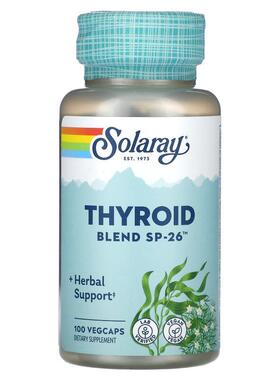 Solaray,Thyroid Blend SP-26, 100 VegCaps