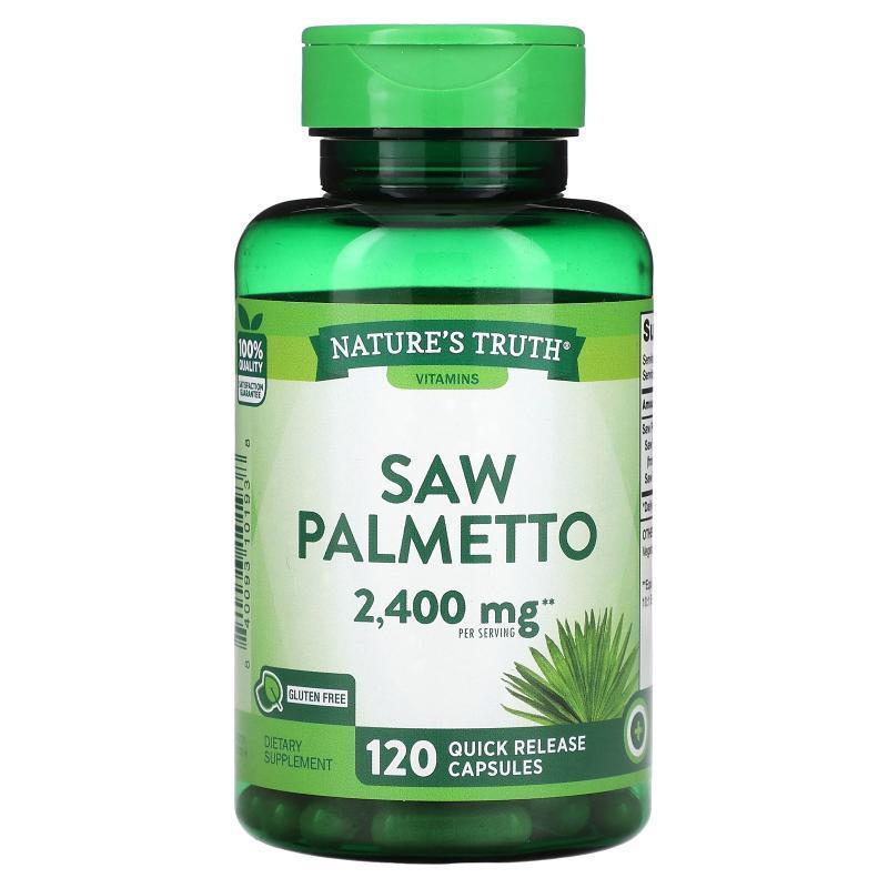 Nature's Truth,Saw Palmeto, 1,200 mg, 120 Quick Release Caps