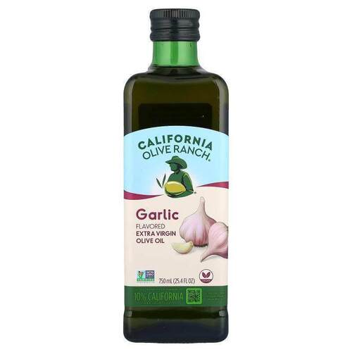 加州橄榄牧场,Extra Virgin Olive Oil, Garlic, 25.4 fl oz (750