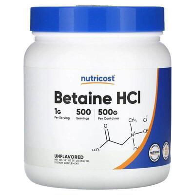 Nutricost,Betaine HCI, Unflavored, 18.1 oz (507 g)