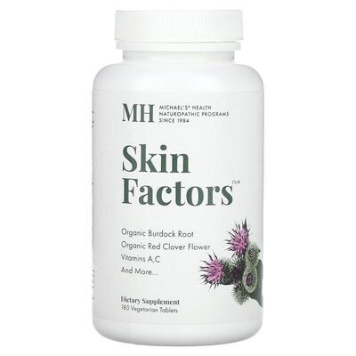 Michael's Naturopathic,Skin Factors，180粒素食犹太药片