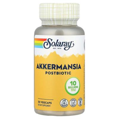 Solaray,Akkermansia Postbiotic, 10 Billion TFU, 30 VegCaps