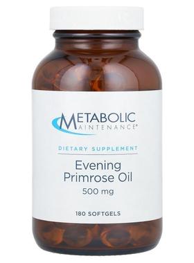 Metabolic Maintenance,Evening Primrose Oil, 500 mg, 180 Soft