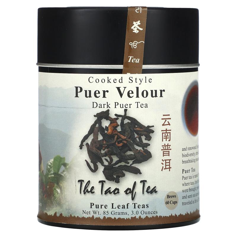 The Tao of Tea,Puer Velour，熟茶，黑普洱茶，3 盎司（85 克）