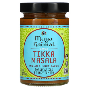 Masala 番茄香辛料和1 全素 Maya Tikka 溫和 Kaimal 印度燉醬