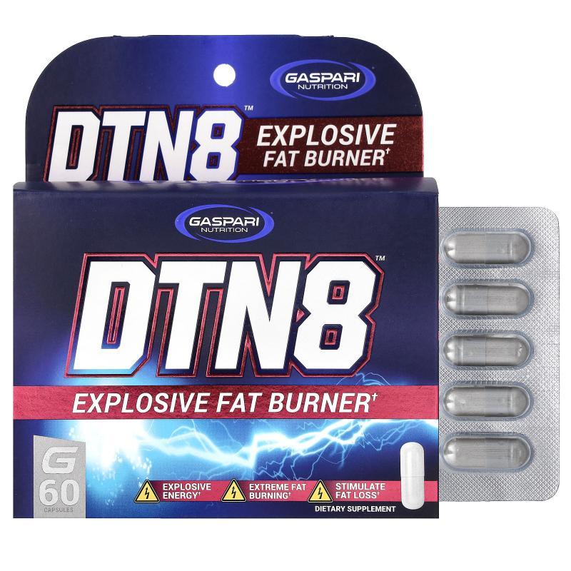盖世营养,DTN8，爆炸式脂肪燃烧剂，60 粒胶囊