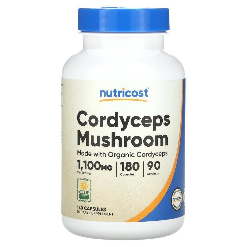 Nutricost,Cordyceps Mushroom, 550 mg, 180 Capsules图片