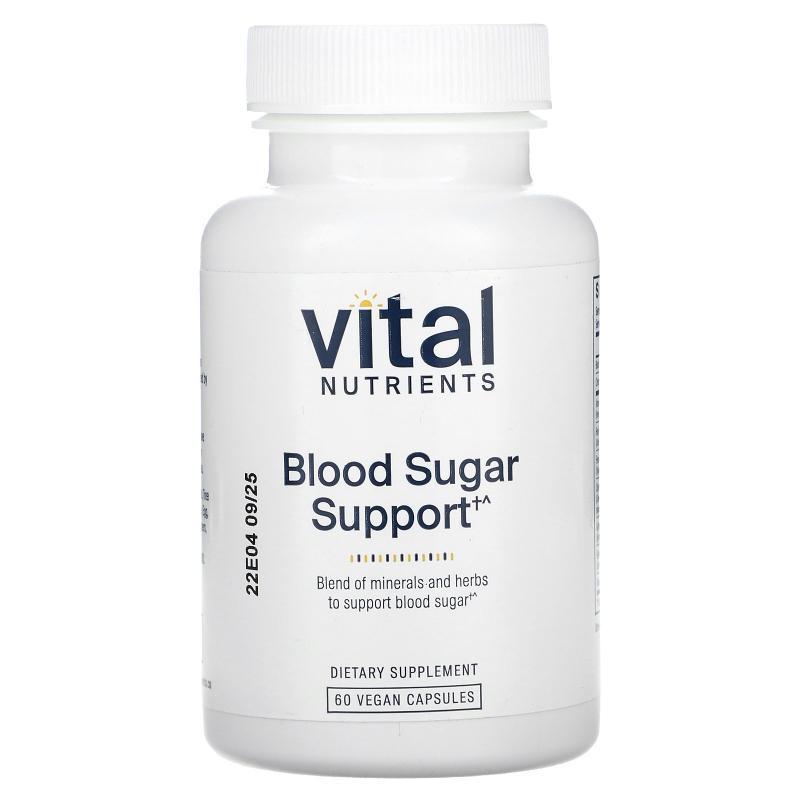 Vital Nutrients,Blood Sugar Support, 60 Vegan Capsules