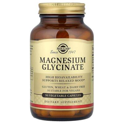 索尔加,Magnesium Glycinate, 90 Vegetable Capsules (120 mg pe