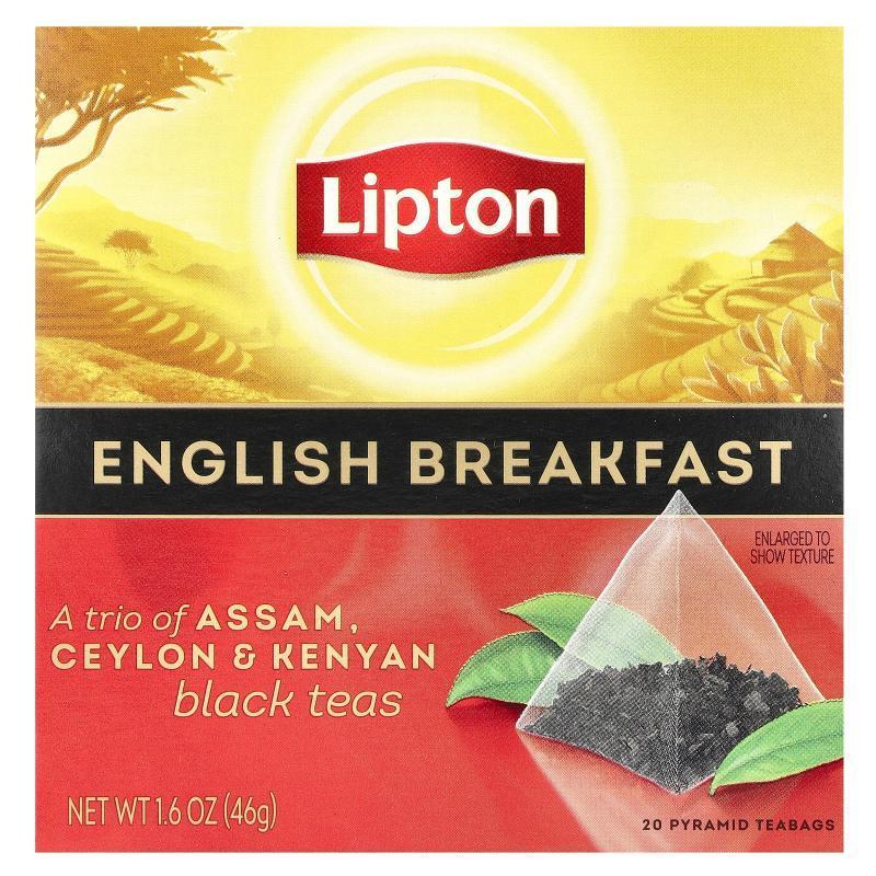Lipton,英式早餐红茶，20 茶包，1.6 盎司（46 克）